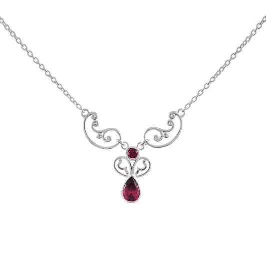 Collier 925 Silber Zirkonia beere