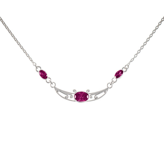 Collier 925 Silber Zirkonia beere