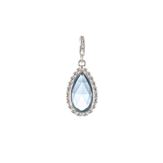 Wechselstein für Collier Signature 925 Silber hellblau