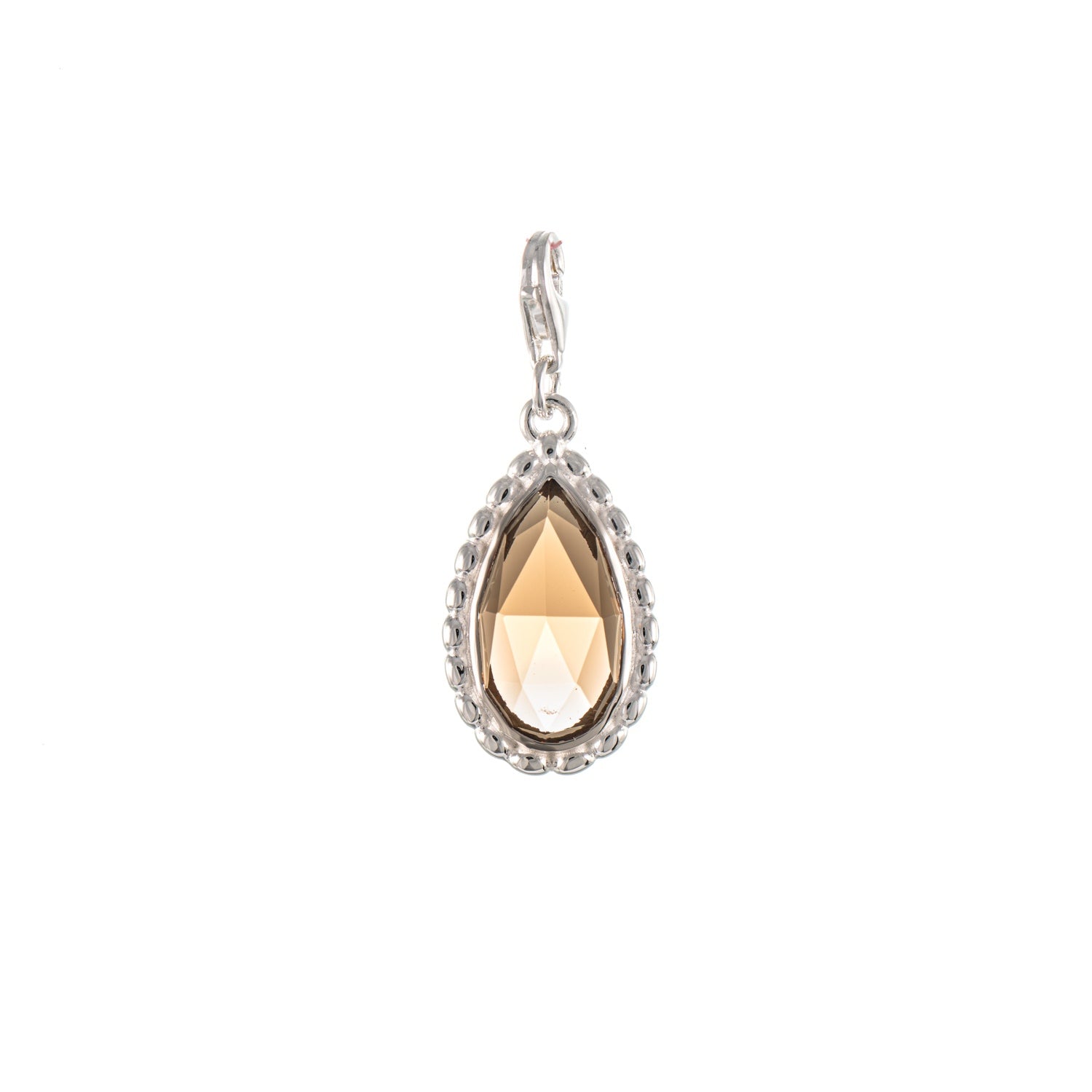 Wechselstein für Collier Signature 925 Silber cognac