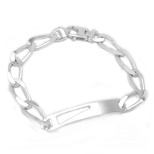 Armband Schildband Weitpanzer diamantiert 925