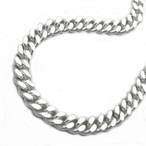 Kette Panzerkette 2x diam Silber 925