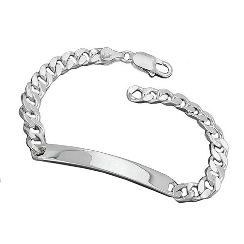 Armband Schildband Armband Panzer Silber 925