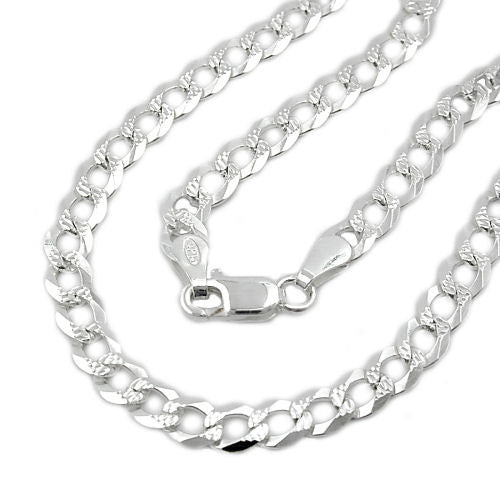 Armband Panzer flach Muster Silber 925