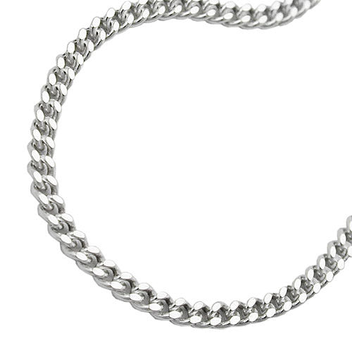 Kette Panzer 2x diamantiert Silber 925