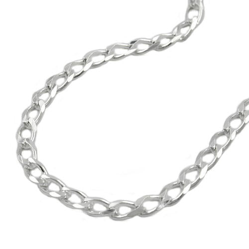 Kette Weitpanzer 6x diam Silber 925