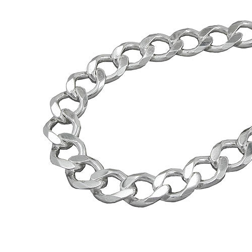 Kette Weitpanzer 6x diam. Silber 925