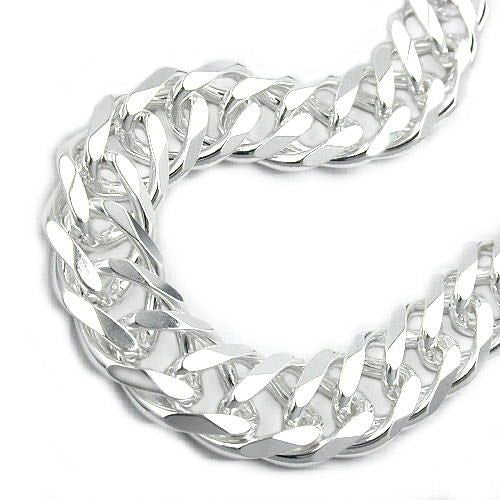 Armband 11mm Zwillingspanzer Silber 925
