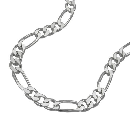 Armband Figaro flach 21cm Silber 925