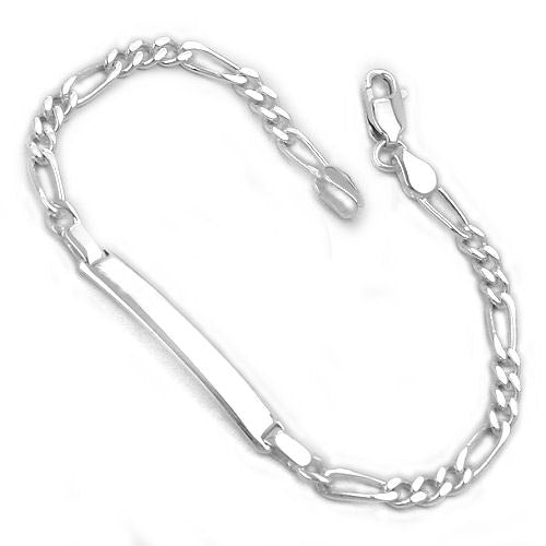Armband Schildband Armband Figaro Silber 925