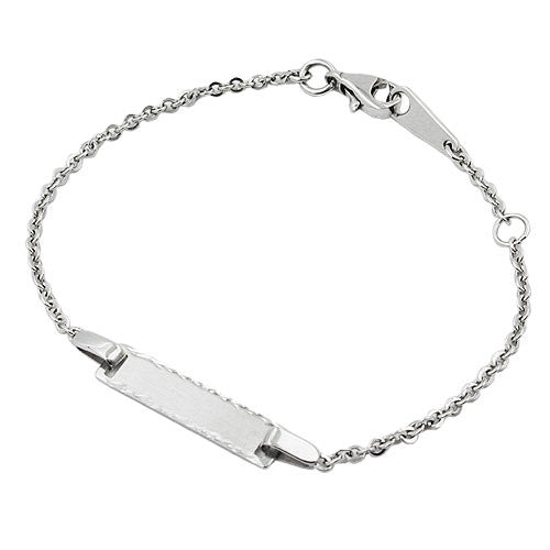 Armband Schildband Anker rhodiniert Silber 925