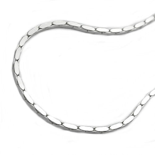 Kette Kobra 4x diamantiert Silber 925