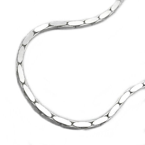 Kette Kobra 4x diamantiert Silber 925