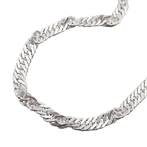 Kette Singapur diamantiert Silber 925