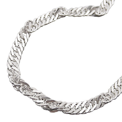 Kette Singapur diamantiert Silber 925