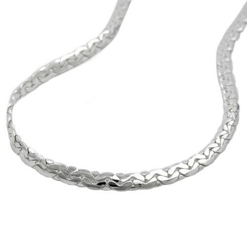 Armband Anker oval gedrückt 925