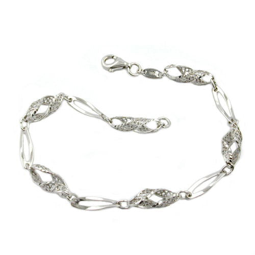 Armband Fantasie rhodiniert Silber 925