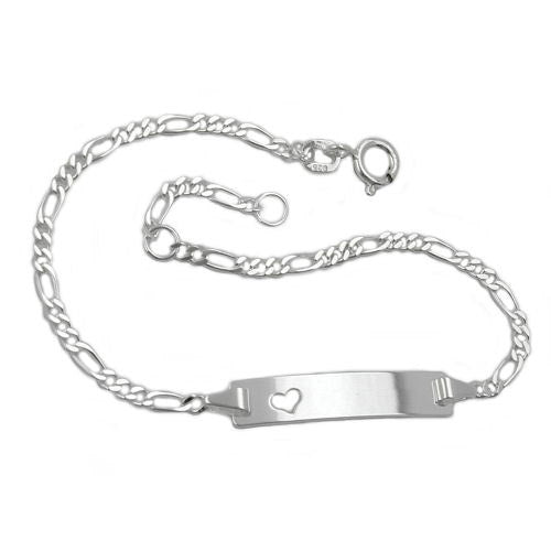 Armband Schildband mit Herz Silber 925