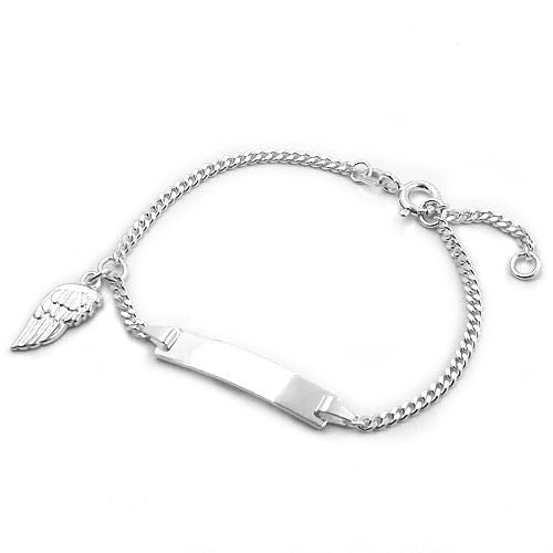Armband Schildband für Kinder Silber 925