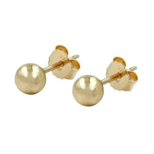 Ohrstecker ca. 4mm Kugel hohl Gold 375
