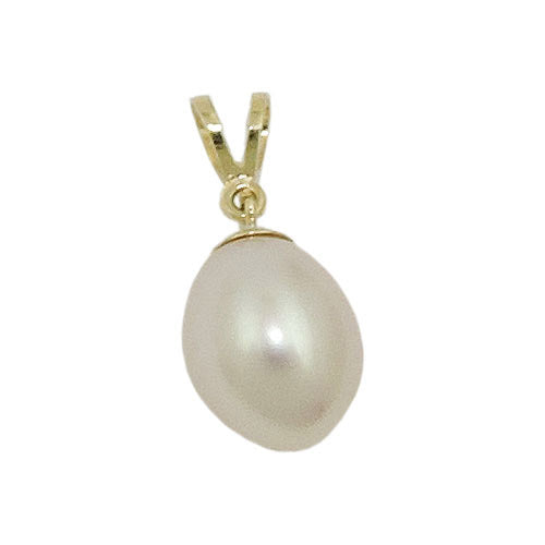 Anhänger Zuchtperle oval Gold 375