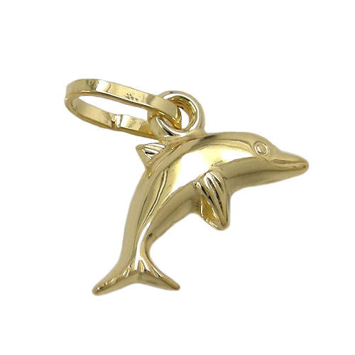 Anhänger kleiner Delfin Gold 375