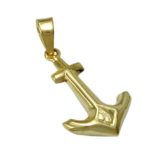 Anhänger Anker Gold 375
