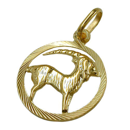 Anhänger Sternzeichen Steinbock Gold 375