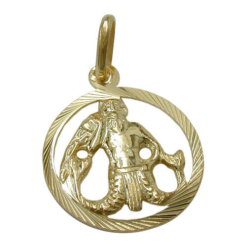 Anhänger Sternzeichen Wassermann Gold 375