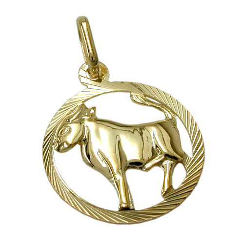 Anhänger Sternzeichen Stier Gold 375
