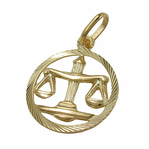 Anhänger Sternzeichen Waage Gold 375