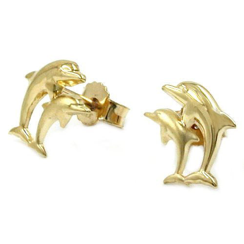 Ohrstecker Delfin-Pärchen Gold 375