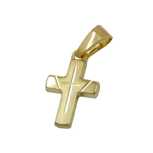 Anhänger Kreuz diamantiert Gold 585