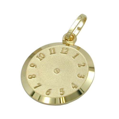 Anhänger Uhr Geburtsanhänger Gold 375