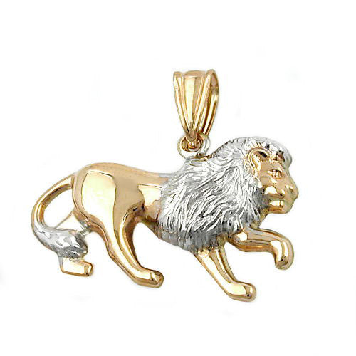 Anhänger Löwe matt-glänzend Gold 375
