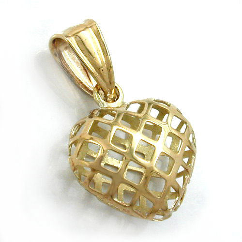 Anhänger Gitter-Herz Gold 375