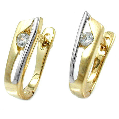 Creolen 13mm bicolor Gold 375