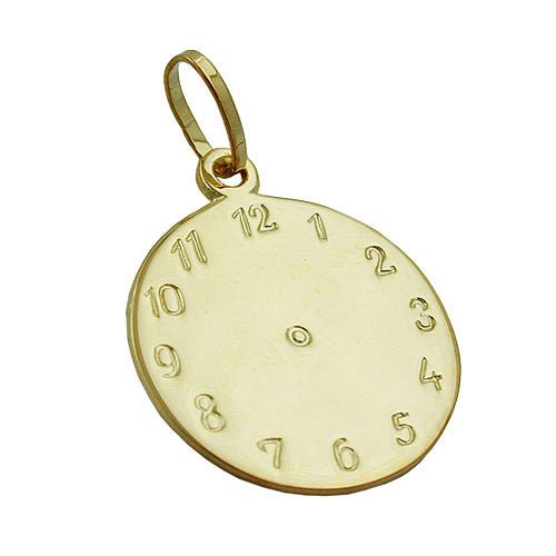 Anhänger Uhr Geburtsanhänger Gold 375