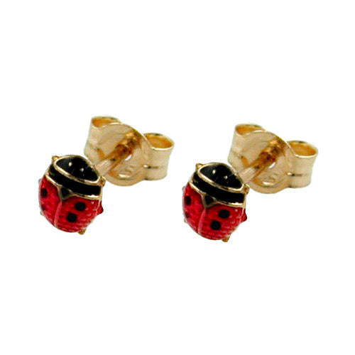 Ohrstecker Marienkäfer ca. 3mm Gold 375