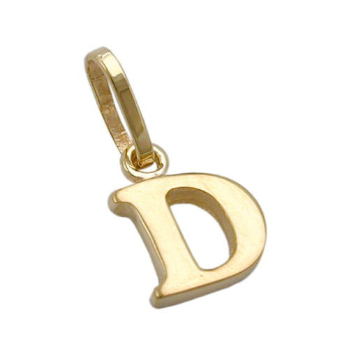 Anhänger Buchstabe D Gold 375