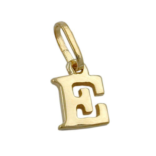 Anhänger Buchstabe E Gold 375