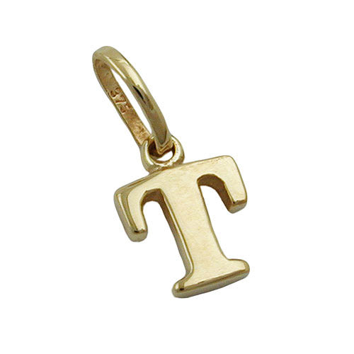 Anhänger Buchstabe T Gold 375