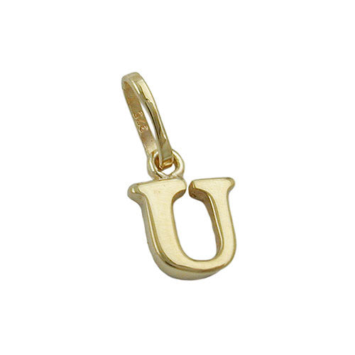 Anhänger Buchstabe U Gold 375