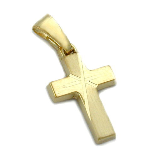 Anhänger Kreuz diamantiert Gold 585
