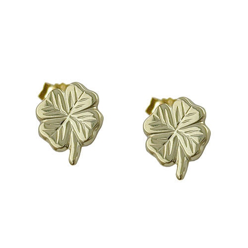 Ohrstecker Kleeblatt Gold 375