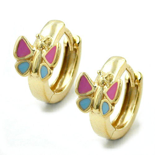 Creolen Schmetterling Gold 375