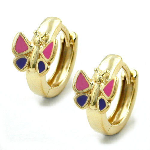 Creolen Schmetterling Gold 375