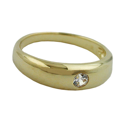 Anhänger Taufring mit Zirkonia Gold 375