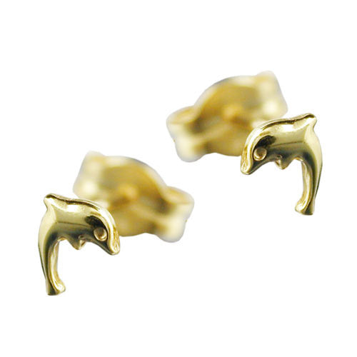 Ohrstecker kleiner Delfin Gold 585