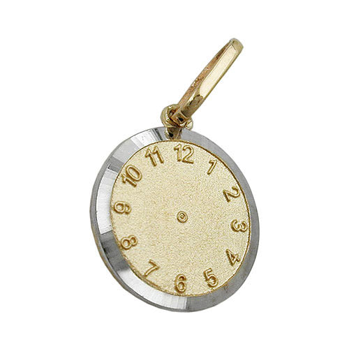 Anhänger Taufuhr bicolor Gold 375
